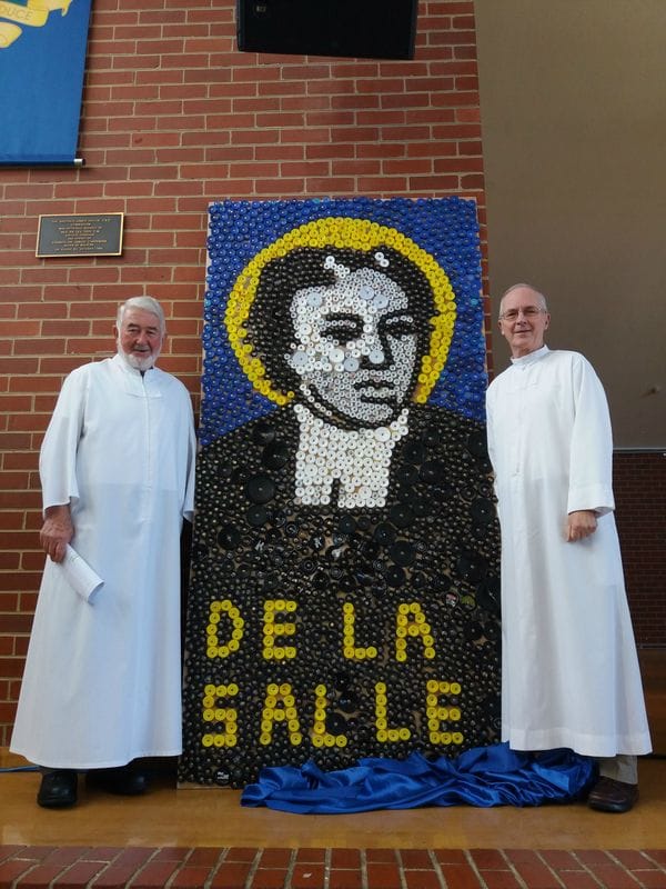 De La Salle College Malvern Mosaic of the Founder De La Salle College Malvern Mosaic of the Founder